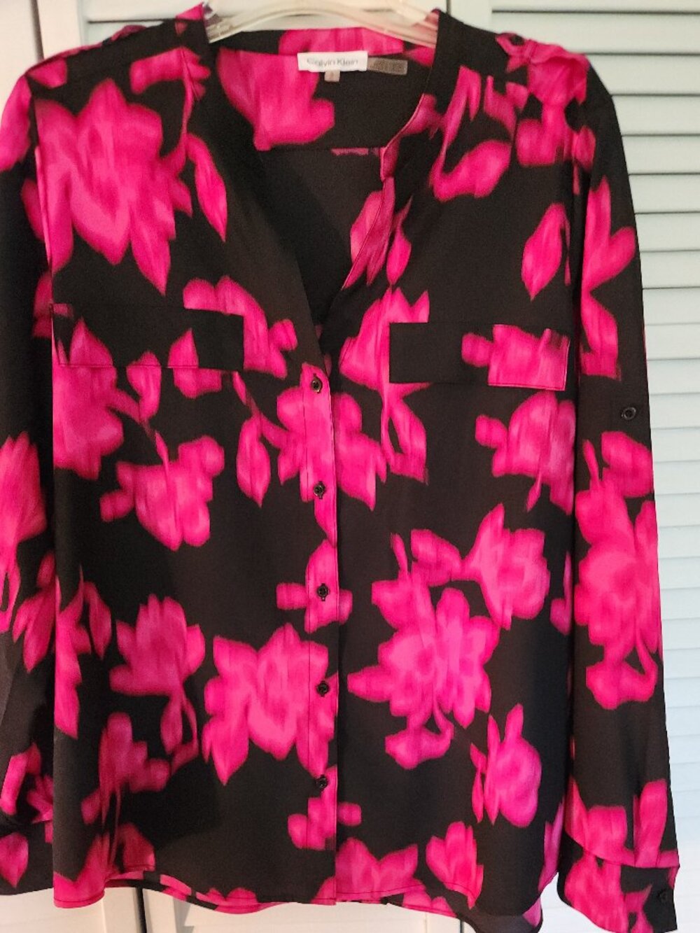 Calvin Klein Long Sleeved Blouse, Size L